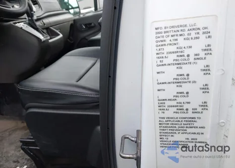 2024 Ford Transit-350 Passenger Van Xl z USA, uszkodzony, nr VIN 1FDAX2C86RKA04659